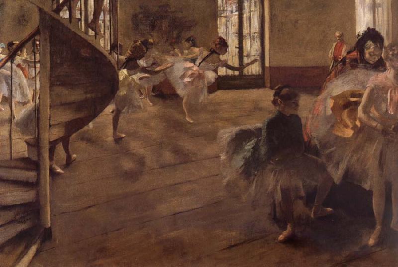 Edgar Degas Balletrepetitie Sweden oil painting art